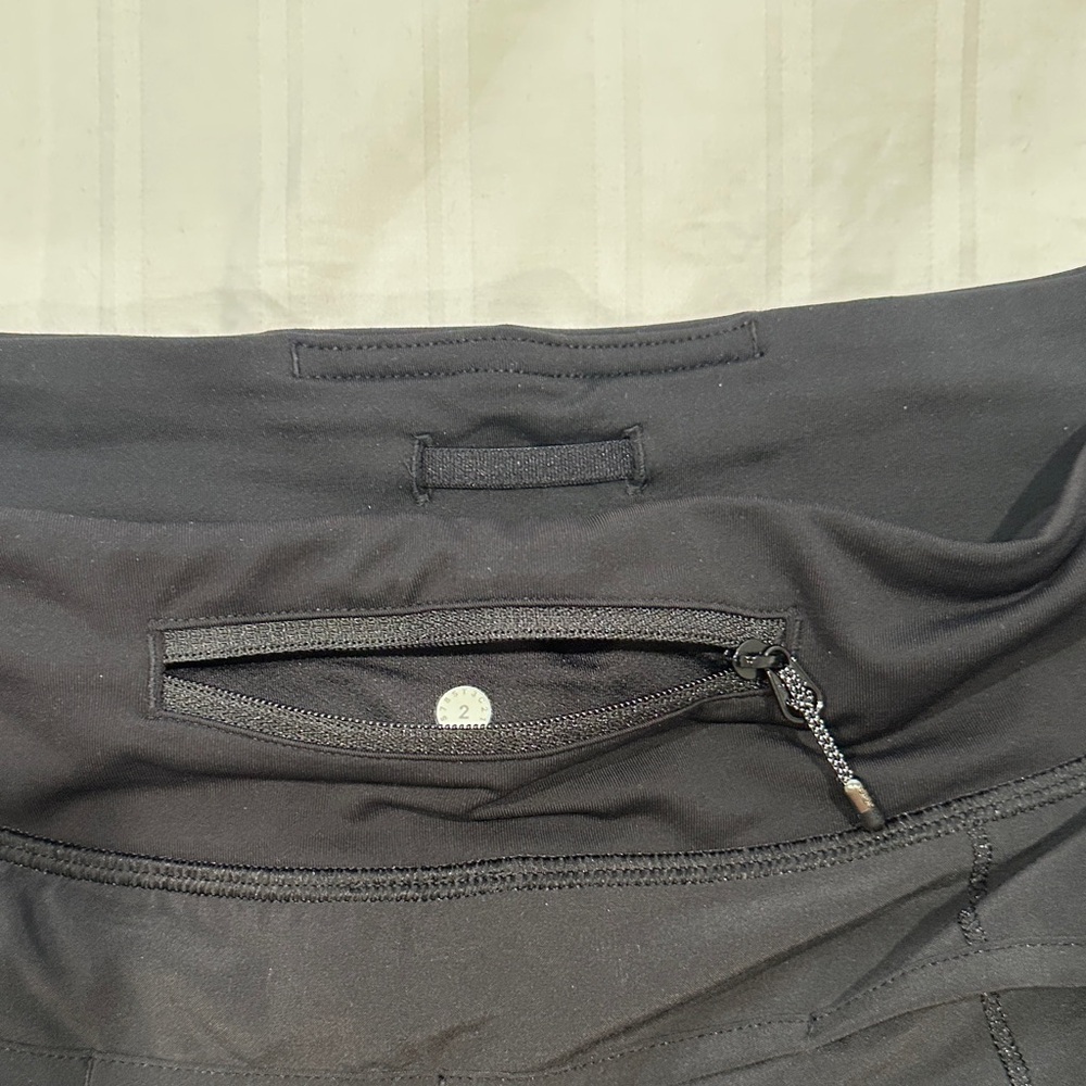 lululemon athletica Black Women's Athletic Shorts with Zip Pocket - Picture 2 of 6